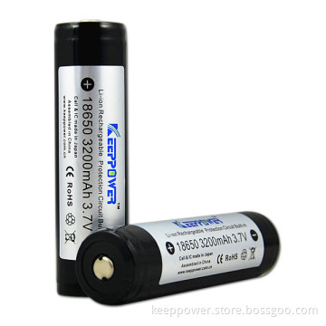 18650 3200mah - KeepPower protected li-ion battery 3.7v NCR18650BE for Panasonic